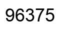 Número 96375 imagen negro