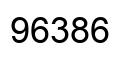 Número 96386 imagen negro