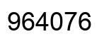 Número 964076 imagen negro