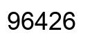 Número 96426 imagen negro