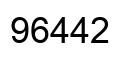 Número 96442 imagen negro