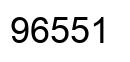 Number 96551 black image