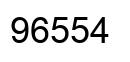 Number 96554 black image