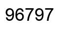 Number 96797 black image