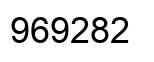 Number 969282 black image