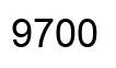 Number 9700 black image