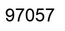 Number 97057 black image