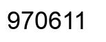 Número 970611 imagen negro
