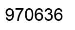 Number 970636 black image