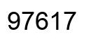 Número 97617 imagen negro