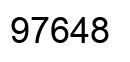 Número 97648 imagen negro