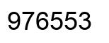 Number 976553 black image