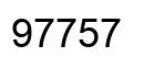 Number 97757 black image
