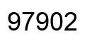 Number 97902 black image