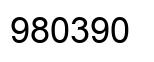 Number 980390 black image