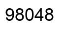 Number 98048 black image