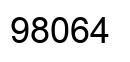 Number 98064 black image