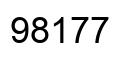 Número 98177 imagen negro