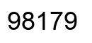 Número 98179 imagen negro