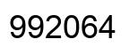 Number 992064 black image