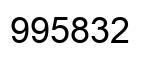 Number 995832 black image