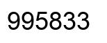 Number 995833 black image