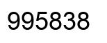 Number 995838 black image