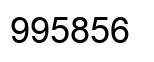 Number 995856 black image