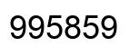 Number 995859 black image