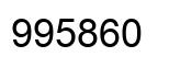 Number 995860 black image