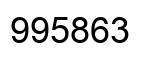 Number 995863 black image