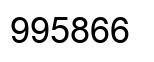 Number 995866 black image