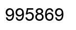 Number 995869 black image