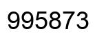 Número 995873 imagen negro