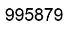 Número 995879 imagen negro