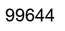 Número 99644 imagen negro