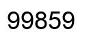 Number 99859 black image