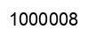 Number 1000008 black image