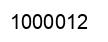 Número 1000012 imagen negro