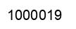 Número 1000019 imagen negro