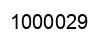 Number 1000029 black image