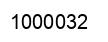 Number 1000032 black image