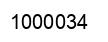 Number 1000034 black image
