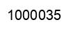 Number 1000035 black image