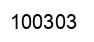 Number 100303 black image