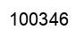 Number 100346 black image