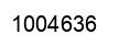 Number 1004636 black image
