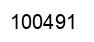 Number 100491 black image