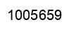 Number 1005659 black image