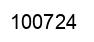 Number 100724 black image